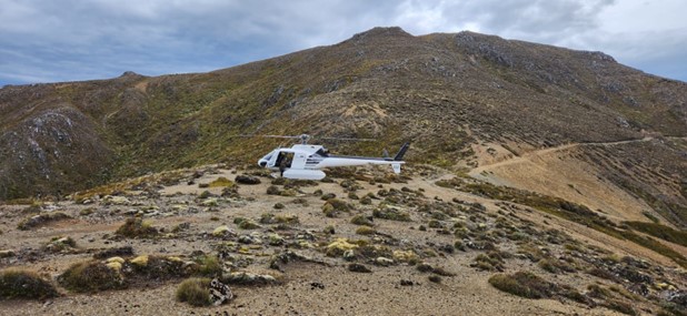 AS350 at the 10km marker point